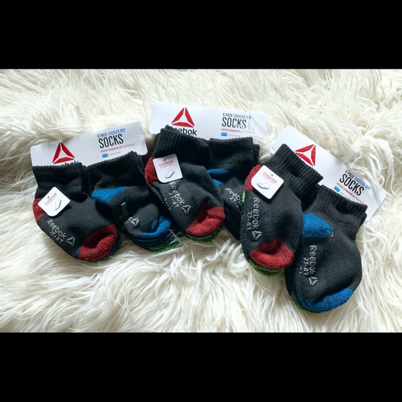 NWT Toddler Boy Reebok socks - 2T to 4T - Picture 2 of 2